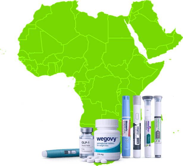 Map of Africa with advanced therapy products